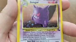 Pokemon Fossil Gengar Holo Rare Card 5/62 Mod Play - Light Play Free Shipping - Image 3