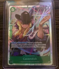 One Piece Card Game TCG - Cavendish EB01-012 SR English - Image 1