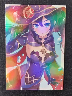 Mona Megistus Goddess Story Doujin HoloFoil Waifu Trading Card Genshin Impact - Image 1
