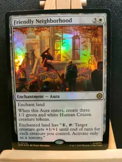 Friendly Neighborhood FOIL - Marvel's Spider-Man - Rare - NM (see pics) MTG - Image 1