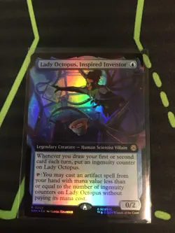 MTG Magic The Gathering Lady Octopus, Inspired Inventor Foil SPM Rare Ex Art - Image 1