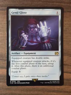 Magic The Gathering Final Fantasy Genji Glove Regular NM MTG - Image 1