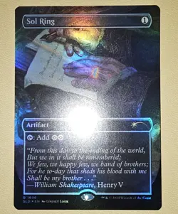 MTG Sol Ring 1696 Secret Lair Rainbow Foil Rare NM - Image 1