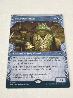 Dour Port-Mage (Showcase) Bloomburrow Regular - Image 1