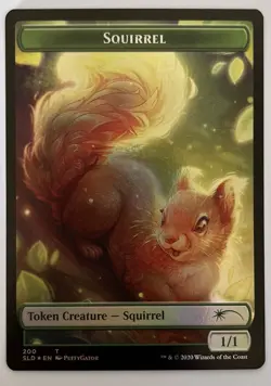 Squirrel Token FOIL Secret Lair MTG Pack Fresh - Image 1