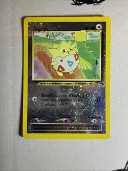 Pokemon TCG Togepi Southern Islands 4/18 Promo Reverse Holo SWIRL - Image 3