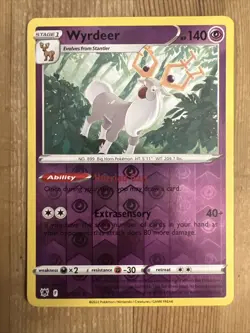 Pokemon TCG Wyrdeer Sword & Shield - Astral Radiance 069/189 Reverse Holo... - Image 1