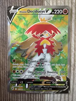 Hisuian Decidueye V 173/189 Swsh10: Astral Radiance Holo Pokemon NM - Image 1