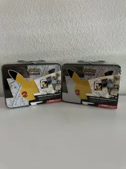 Pokemon 25th Anniversary Celebrations Collector’s Chest Lunch Box Lot Of 2 - Image 1