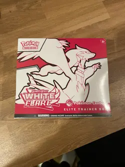 Pokemon Center White Flare ETB Elite Trainer Box Factory Sealed - SLIGHT RIP - Image 1