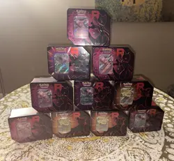 Pokemon Team Rocket Tin Mewtwo Persian Nidoking Factory Sealed Lot Of 10x - Image 1