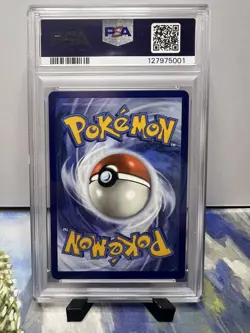 Pokemon Ethan's Typhlosion Destined Rivals STAFF Prerelease Holo Rare #034 PSA 9 - Image 2