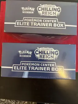 Pokemon Center Exclusive Chilling Reign Elite Trainer Box ETB Set of 2 - Image 1