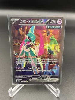 Pokemon Iron Valiant ex Illustration Rare 249/182 PAR Paradox Rift NM - Image 1