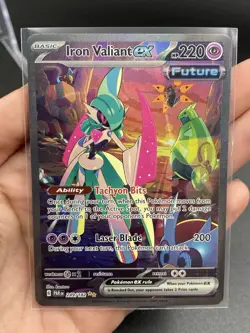 Pokemon Iron Valiant ex Illustration Rare 249/182 PAR Paradox Rift NM - Image 4
