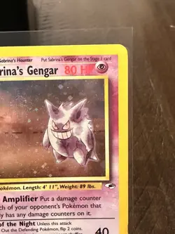Sabrina's Gengar 014/132 Gym Heroes Holo 1st Edition Pokemon TCG - Image 3