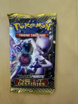 Pokemon Black & White Next Destinies Booster Pack Mewtwo Sealed New TCG - Image 1