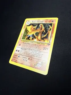 Blaine's Charizard Holo #2 Gym Challenge Pokemon TCG 2000 - Image 2