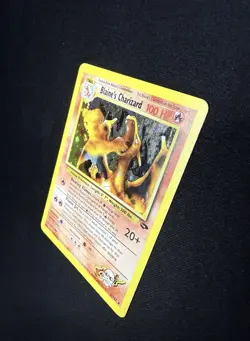 Blaine's Charizard Holo #2 Gym Challenge Pokemon TCG 2000 - Image 3