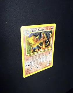 Blaine's Charizard Holo #2 Gym Challenge Pokemon TCG 2000 - Image 5