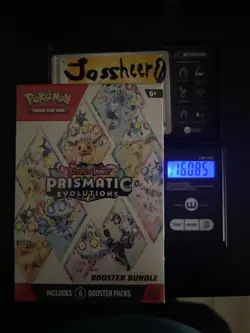 Pokemon TCG-HEAVY 160.85 gram Prismatic Evolutions Booster Bundle New Sealed - Image 1