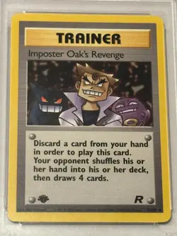 Pokemon Imposter Oak's Revenge 76/82 1st Edition Team Rocket PSA Graded Mint 9 - Image 2