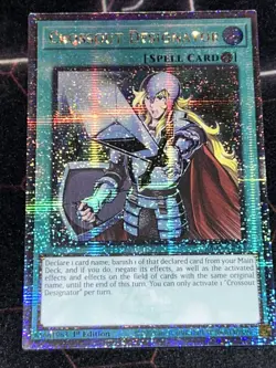 Crossout Designator 1st Edition Quarter Century Secret Rare RA02-EN063 Yu-Gi-Oh! - Image 1