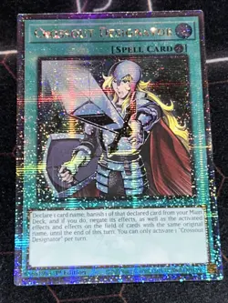 Crossout Designator 1st Edition Quarter Century Secret Rare RA02-EN063 Yu-Gi-Oh! - Image 2
