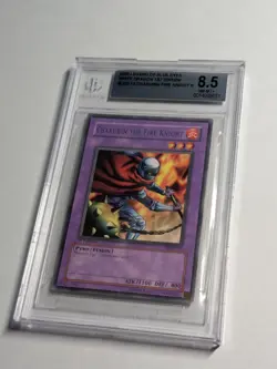 Yugioh Charubin the Fire Knight LOB-015 1st Edition BGS 8.5 NM-MT+ Rare - Image 2