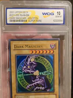 YUGIOH WCG 10 Dark Magician SDY-006 Ultra Rare HOLO 2001 Upper Deck - Image 1