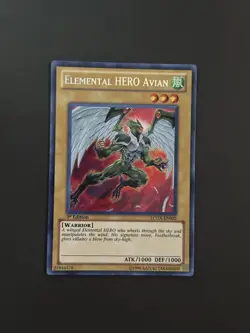 Elemental Hero Avian LCGX-EN002 Secret Rare 1st Edition NM YuGiOh - Image 1