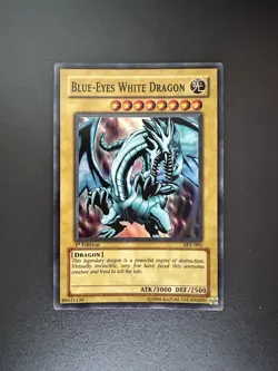 Blue-Eyes White Dragon SKE-001 Super Rare 1st Edition VLP Yugioh - Image 1