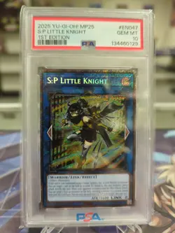 Yu-Gi-Oh! S:P Little Knight MP25 Starlight Rare 1st Edition PSA 10 - Image 1
