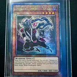Yu-Gi-Oh! TCG: Ninja Grandmaster Hanzo RA04-EN173 QCSR 1st Edition - MT - Image 1