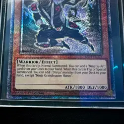 Yu-Gi-Oh! TCG: Ninja Grandmaster Hanzo RA04-EN173 QCSR 1st Edition - MT - Image 4