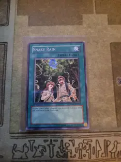 YUGIOH SNAKE RAIN TAEV-EN052 RARE 1ST ED VLP - Image 1