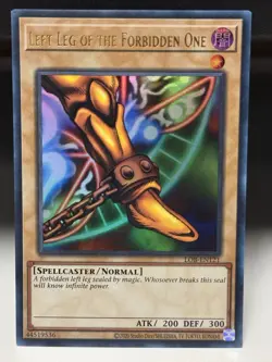 Yugioh! Left Leg of the Forbidden One - LOB-EN121 - Ultra Rare - Unlimited 25th - Image 1