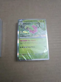 Meganium Mega Evolution Stamped Build and Battle Promo Sealed 40 Card Deck - Image 1