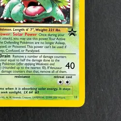 Venusaur 13 Black Star Promo Holo Rare Pokemon Card - Image 4