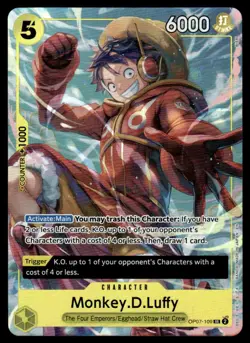 One Piece Promotion Cards #OP07-109 Monkey.D.Luffy (Illustration Box Vol.3) - Image 1