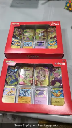 82 Set 1 And Set 2 Pokemon 151 Tins 4 Promo Cards Sams Club Exclusive G2U - Image 2