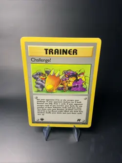 Challenge! Uncommon Team Rocket 74/82 1st Edition LP Vintage Pokemon Card - Image 1