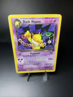 Dark Hypno 26/82 Team Rocket Rare Non-Holo MP Creased Back Vintage Pokemon Card - Image 3