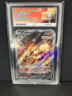 Pokemon TCG Flareon V SWSH179 Black Star Promo Card ACE 9 Mint - Image 1