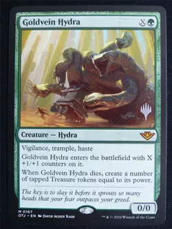 Goldvein Hydra Promo stamped - OTJ - Mtg Card #4OD - Image 1
