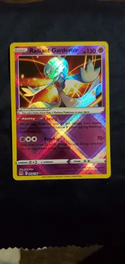 Radiant Gardevoir 069/196 - Lost Origin - Ultra Rare Holo Pokemon Card Near Mint - Image 1