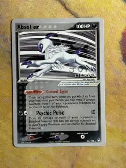 Absol ex 92/108 Ex Power Keepers World Championship 2007 Non Holo Pokemon Card - Image 2