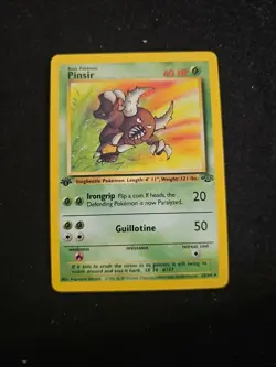 Pokemon TCG Pinsir Card 25/64 Jungle 1st Edition Regular, LP - Image 1