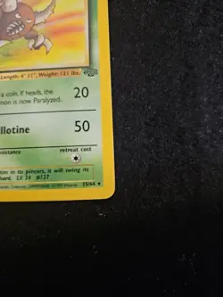 Pokemon TCG Pinsir Card 25/64 Jungle 1st Edition Regular, LP - Image 4