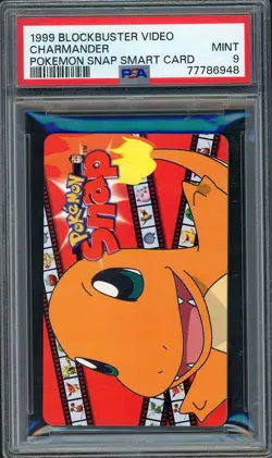 PSA 9 Charmander Blockbuster Video Snap Smart Card Pokemon Card B14 - Image 1